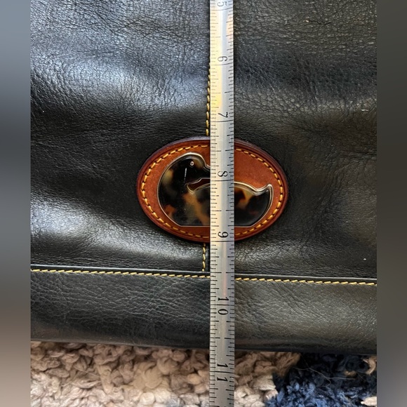 Dooney & Bourke Black Leather Tote Bag - Picture 14 of 15